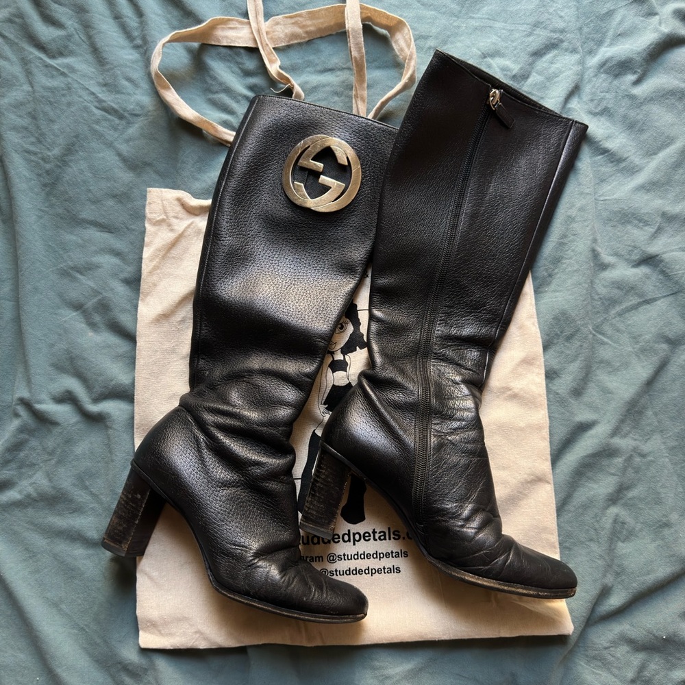 GUCCI BY TOM FORD LEATHER BOOTS